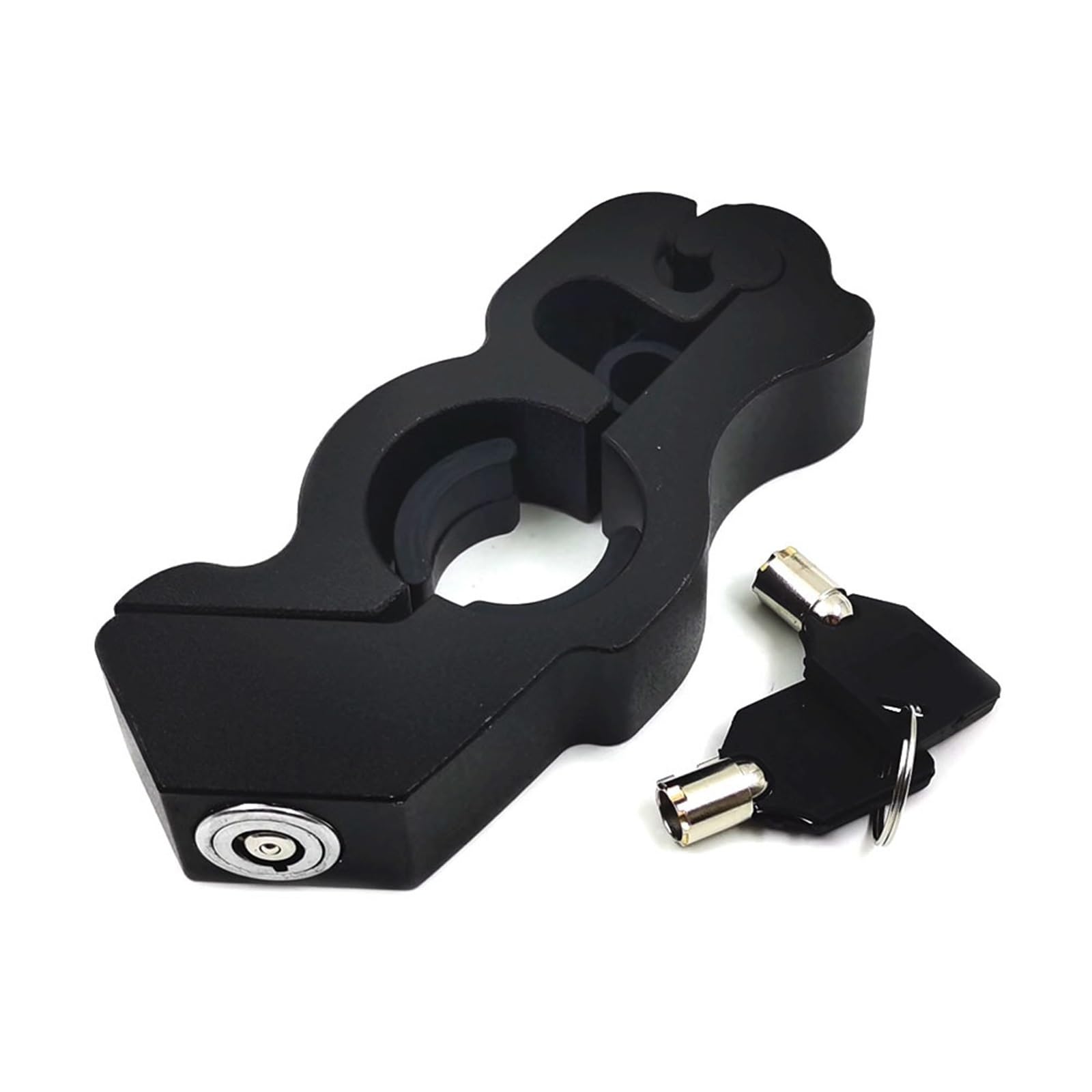 Chain Lock AntiTheft Handlebar Lock Throttle Grip Aluminum Alloy Motorcycle Portable Security Device Parking Motorcycle Handlebar Lock(Black)