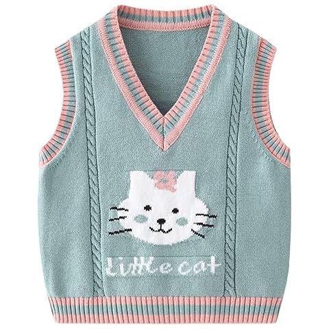 Yimutian Baby Girls Knitted Sweater Vest Cover