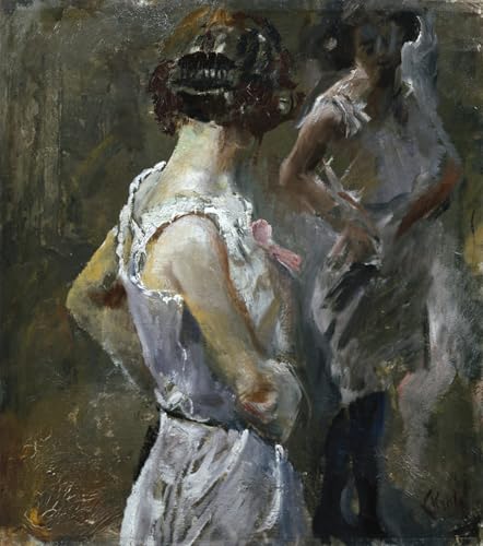 Peintures les toilettes de Christian Krohg Tableau Grand Format