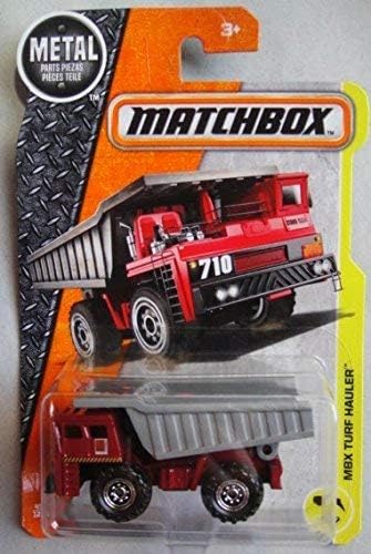 Matchbox 2017 MBX Construction MBX Turf Hauler (camión volquete) 45/125, granate y gris