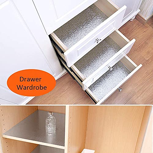 Beminh Kitchen Backsplash Wallpaper Stickers, Kitchen Stickers Self Adhesive Kitchen Aluminum Foil Stickers Oil Proof Waterproof Kitchen Stove Sticker -15.6 X117Inch #TOP6