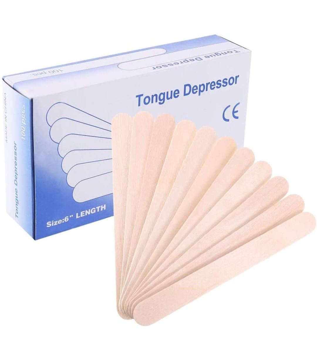 PSR ENTERPRISES Non-Sterile Wooden Tongue Depressor With1 Box (100 Pcs) For Medical practice, Examination of the Mouth and Throat & Natural Wood wax applicator sticks Wooden Waxing Spatula PSR-502 (B0CB1RL229) Amazon Price History, Amazon Price Tracker