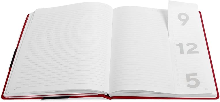 TRU RED Large Starter Journal, Red Ruled Writing Notebook