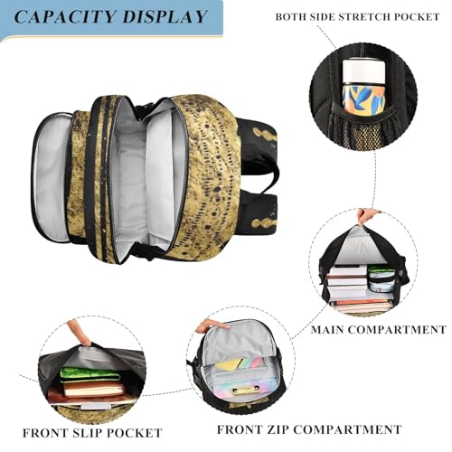 Cartoon Gold Crown Backpack Girls Boys Elementary School Bags Bookbags Laptop Backpack Travel Daypack Safe Reflective Stripes4
