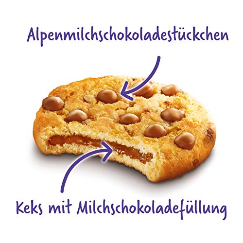Milka Sensations Chocolade voor binnen - Cookie met chocoladestukjes en chocoladecrèmevulling - 12 x 156 g - Afbeelding 5