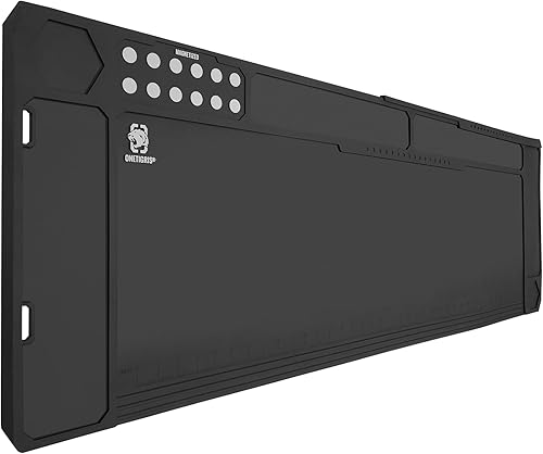 OneTigris Gun Clean Mat Magnectic for Table, Extra Large 48"x16" Anti-Slip Rubberized Repair Mat for Gun Parts, Protects Work Surface from Solvents