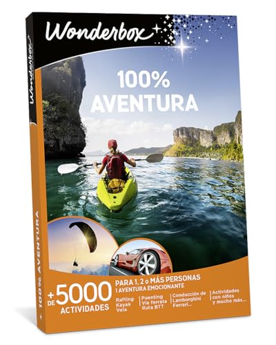 Wonderbox - Caja Regalo 100% Aventura - Vive Experiencias Únicas Y Utiliza Medios De Transporte Únicos. Increíble Ideas Regalo Mujer, Ideas Regalo Hombre, Regalos Navidad