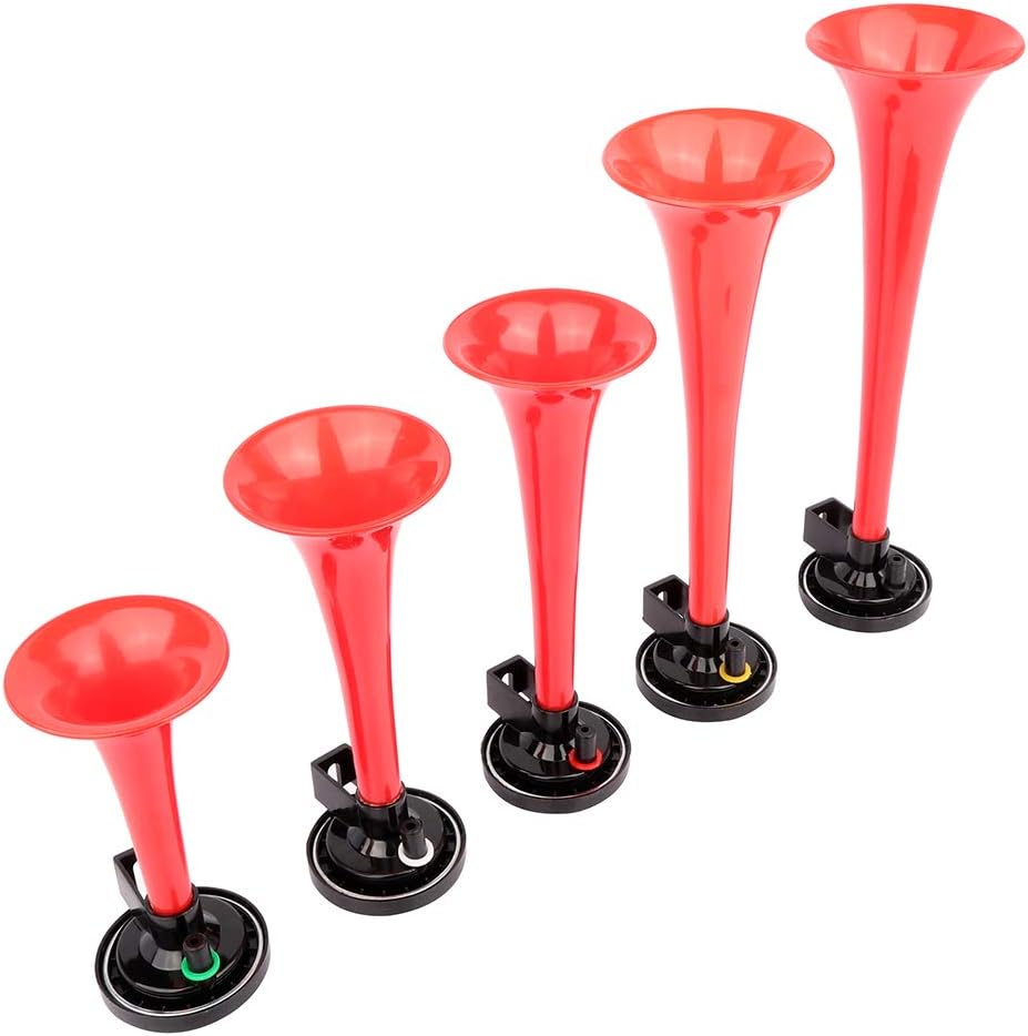 super loud 5 Trumpet Musical Dukes Hazzard Horn Kit Compressor Dixie Musical Air Horn for Any 12V Vehicles Trucks Lorrys Trains Boats Cars Vans Kit