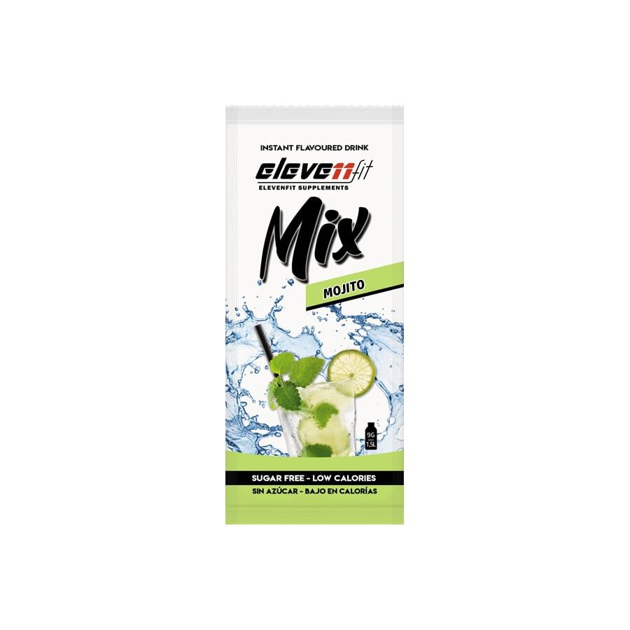 Mix Saborizante - Elevenfit - Pack 24 unidades - Sabor Mojito - Mix Saborizante sin azúcar 24x9g
