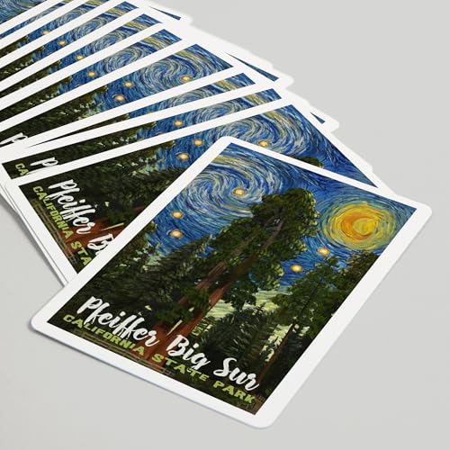 Lantern Press Big Sur Baraja de Póker, 52 cartas miniatura 5