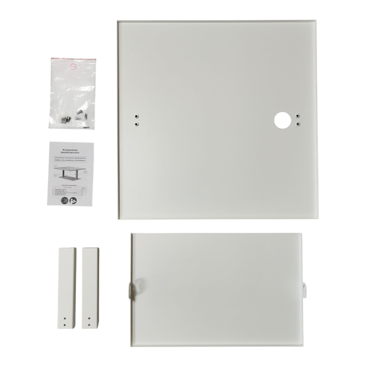 Supporto da soffitto per proiettore adatto per soffitti Odenwald, 60 x 60 cm