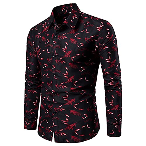 Camisa de Hombre, Estampado de Plumas Cover