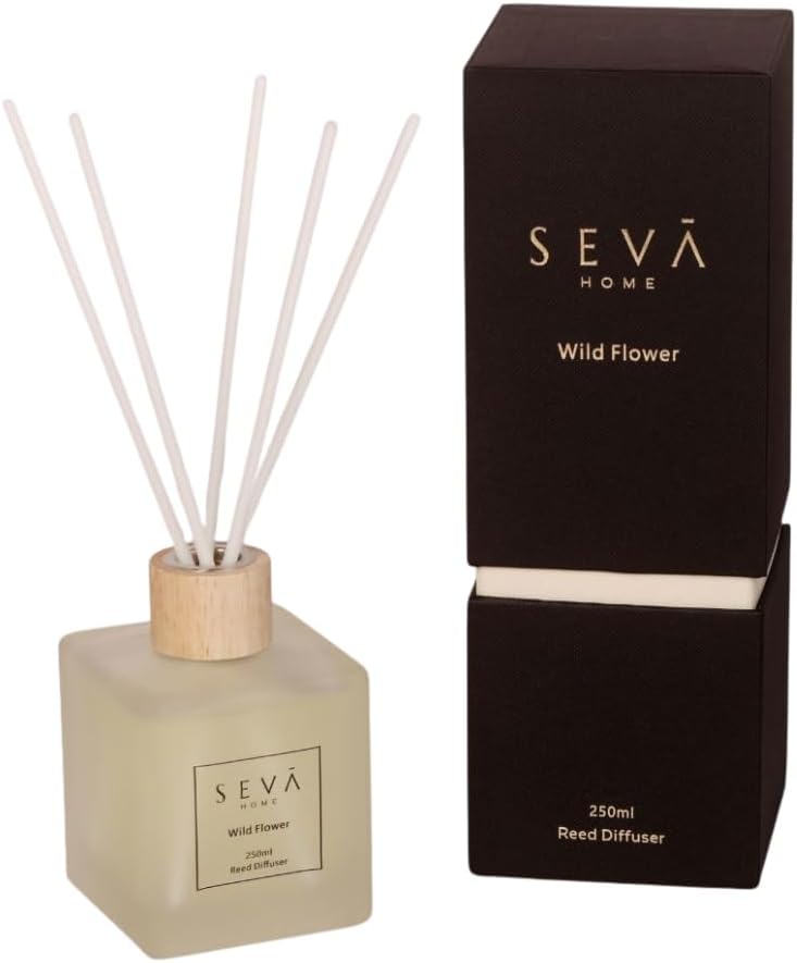 - Wild Flower Reed Diffuser (250ml) | Long-Lasting Scent | Freshens Rooms | Premium Home Décor