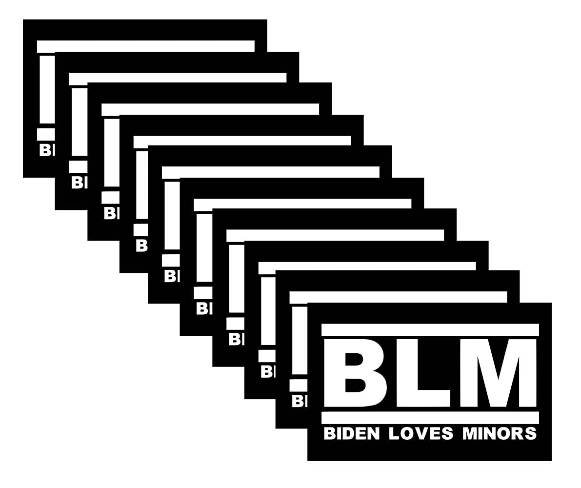 10 Pack BLM Biden Loves Minors Stickers Bulk President Joe Biden Car Bumper Laptop Vinyl Waterproof Decal Sticker