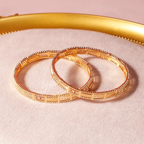Image of Rubans Bangles Set of 2 Traditional Festive Jewellery Gift for Women & Girls