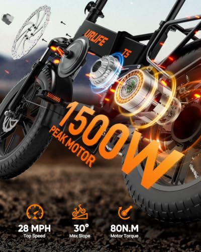 URLIFE Folding 1500W Electric Fat Bike