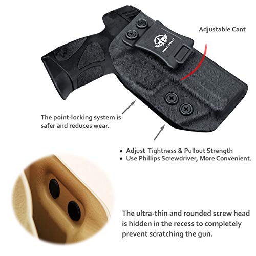 Taurus G3 IWB Kydex Holster Custom Fit: Taurus G3 9mm / .40 Pistol - Inside Waistband - Adj. Cant Retention