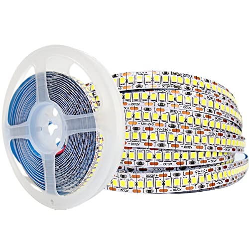 Tyun 12V Striscia LED, 1200 LEDs Bianco 6000K CRI