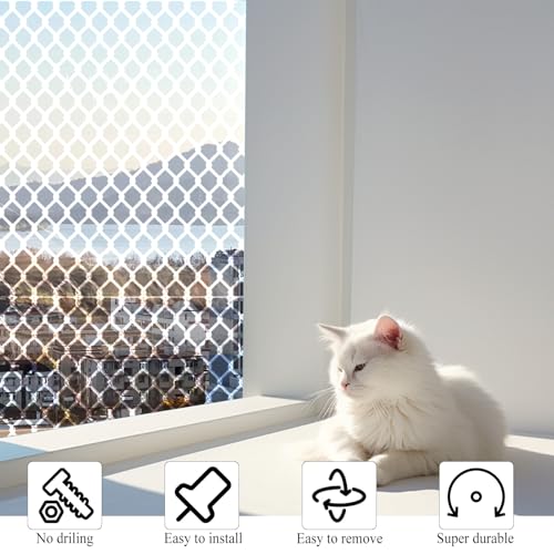 Kinder Sicherheitsnetz, Balkon Katzennetz, Treppenschutznetz für Kinder Rausfallschutz Sicherheitsnetz Hochbett Absperrnetz Outdoor Sicherheitsnetz Hochbett, 1 * 3m