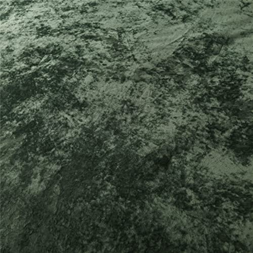 Fredsure Distressed Velvet Comforter Set, 5 Pieces Blackish Green Queen, Distressed Velvet Face And Brushed Microfiber Reverse #TOP5