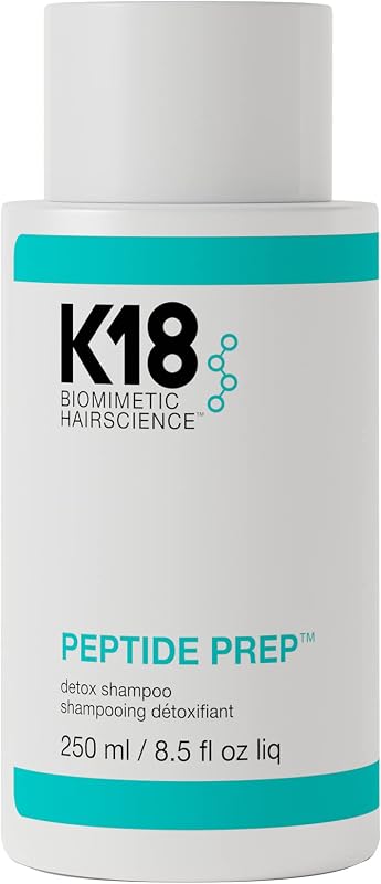 Peptide Prep™ Detox Shampoo - Color Safe Clarifying Shampoo for Build Up Removal - Gently Removes Dirt, Oil + Metals from Hard Water with Activated Charcoal + Salicylic Acid