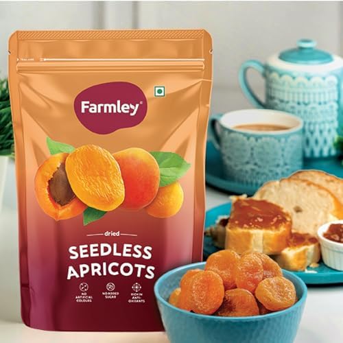 Image of Farmley Exotics Apricots Dry Fruits | 200g | Apricot, Dried Apricot, Dry Fruits, Apricots, Apricot Dry Fruits, Dry Apricot, Dried Apricots, Turkish Apricot, Gluten Free (Pack of 5)