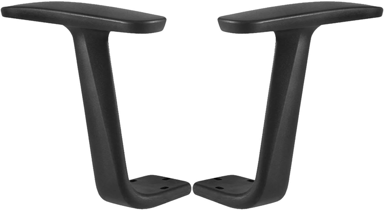 2 Pieces Replacement Armrest Office Chair Upright Swivel Bracket Liftable Pads PP Material Comfortable Handrail Suitable for Gaming Chair Home Use, Style C