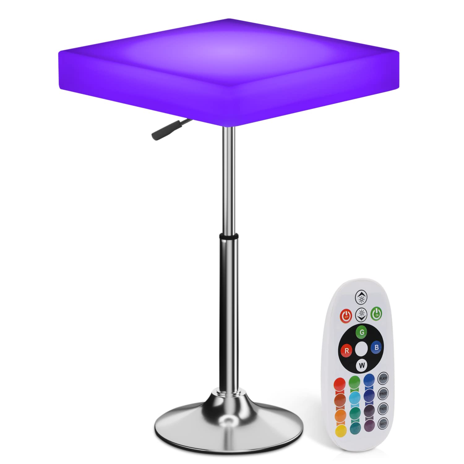 Amazon.com : MoNiBloom 23.5-inch LED Cocktail Table, 16 RGB Colors ...