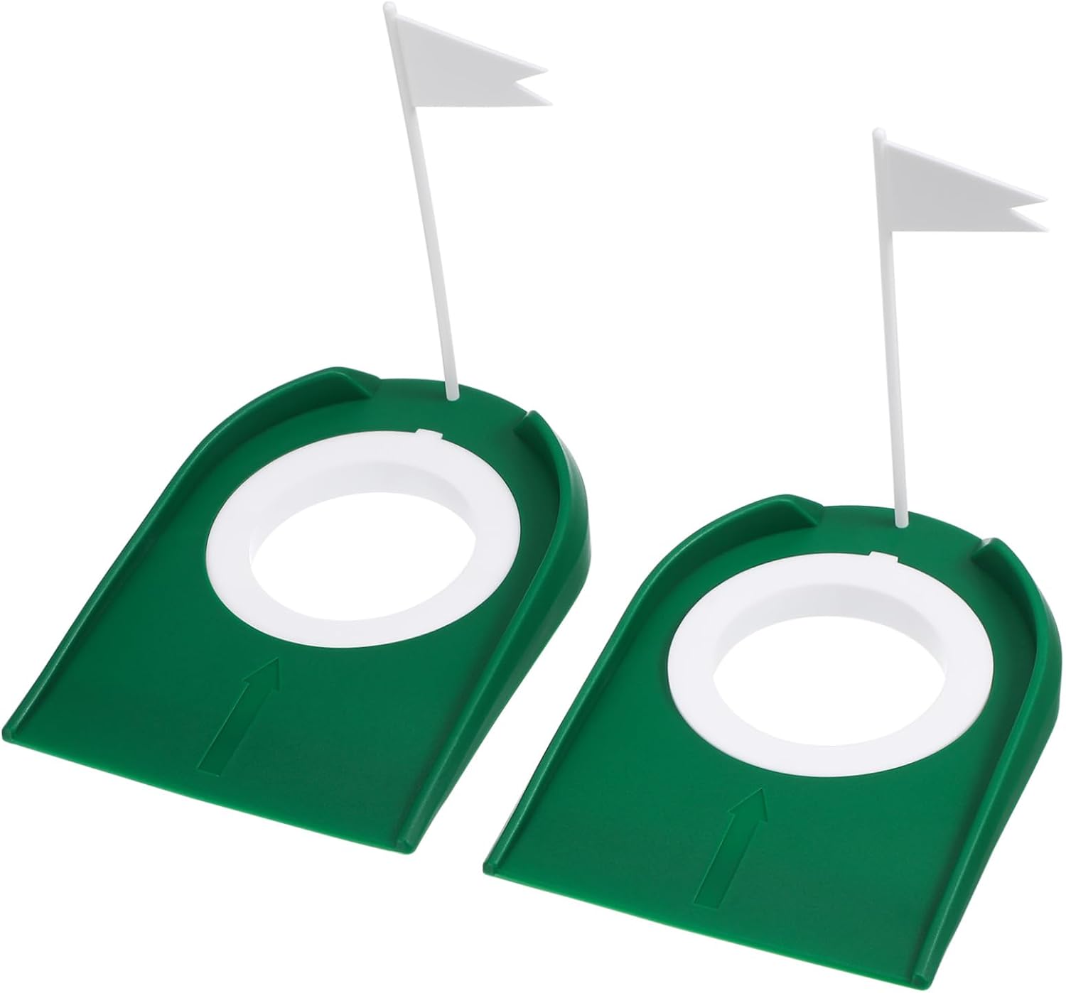2pcs Indoor Golf Putting Cups with Flags Detachable Putting Practice Discs for Home Office Sturdy Design for Improved Accuracy Golf Training Aid for All Skill Levels