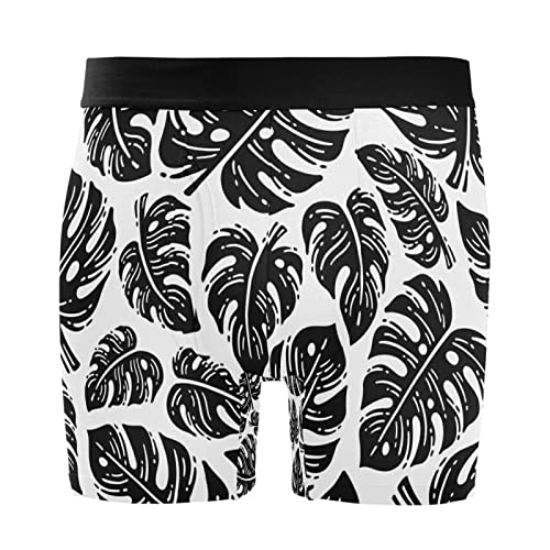 Calzoncillos bóxer para hombre ultrasuaves Vnurnrn con diseño de hojas para el gimnasio o la oficina