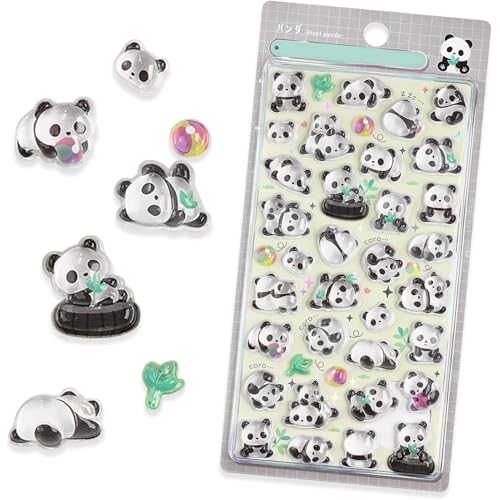 シール ボンボン ドロップシール、漫画動物ステッカー、3Dシ ール 立体シ ール、ドロップシー ル ぼんほんドロップ、3d手帳 可愛 立体 デコ ぷっくり ぷくぷく装飾用 漫画の動物 きらきら輝く、残留物を簡単に除去しません、タイルシー ル キャラクター ラップトップ電話ケースウォーターボトルペンケース装飾 スクラップブック用プランナージャーナル用のサムネイル