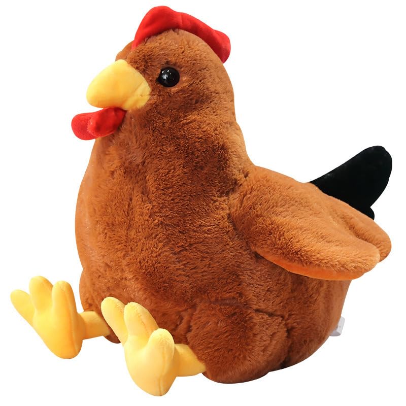 Image of Ryttir Large Chicken Plush - 17.7 inch Extra Soft Chicken Stuffed Animal Hugging Pillow with Rotund Belly,Safety Nursery Decor & Sensory Comfort,Cuddle Companion for Women(Birthday Gender Neutral Gift)