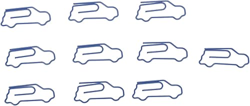 Miniatura 7 de Fdit 100 clips de papel con forma de coche, de metal, lindos clips de oficina portátiles para papeleo, oficina, escuela, clips para marcapáginas