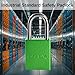 SEPOX® Ultra Rust-Resistant Weatherproof Padlocks, Green Aluminum Set of 4 Padlocks with 8 Same Keys, High Security for Outdoor & Industrial Like Lock-Out, Gates, Storage, Lockers, Fences