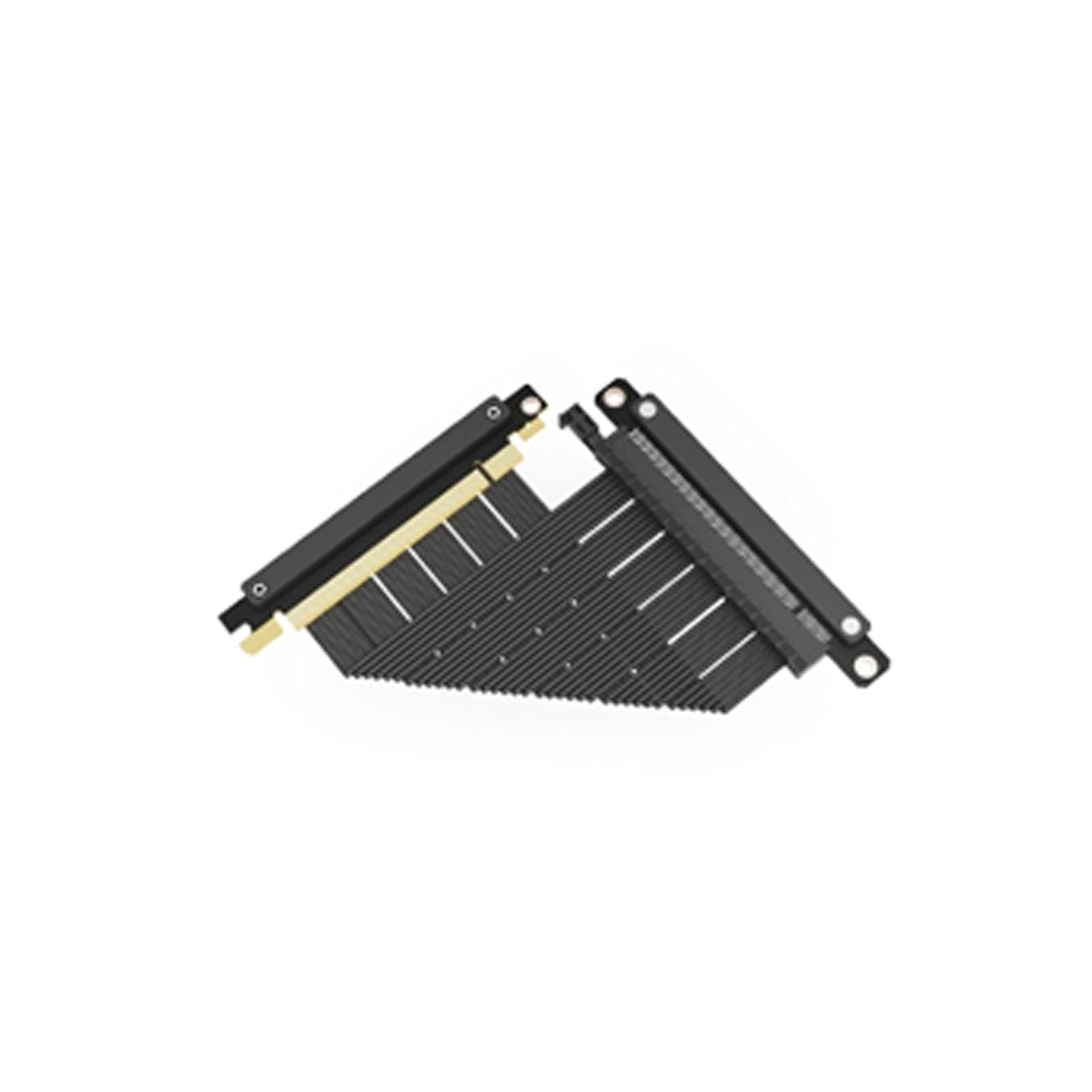 PCIE 5 0 Riser Cable for L400- RTX5090 RX9070 GPU Ready - x16 - Dual-Reversed Black 16 5cm
