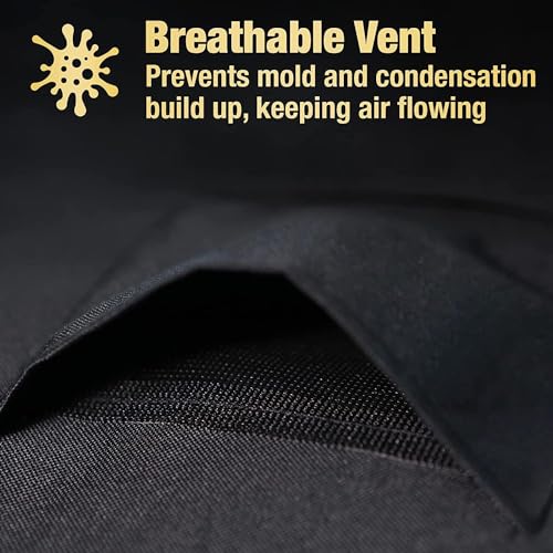 Futura Outdoor Rattan Garden Furniture Covers Waterproof 150x90x75cm Extra Heavy Duty 600D Oxford Fabric Rip Resistant with PVC Lined Backing, Air Vents and UV Safe - Image 8