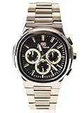 MF MINI FOCUS Orologi da uomo d'affari (cronografo/impermeabile/luminosi/calendario/24 ore), grande quadrante in acciaio inox, orologi da uomo, Azzurro chiaro