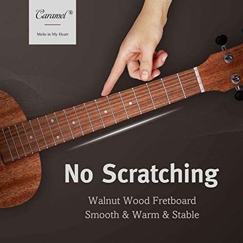 ALL SOLID MAHOGANY WOOD ! Tenor Ukulele Caramel 26 inch Professional ukulele Instrument Kit Small Hawaiian Guitar ukalalee Pack Bundle Gig bag, Digital Tuner, Strap, Strings Set