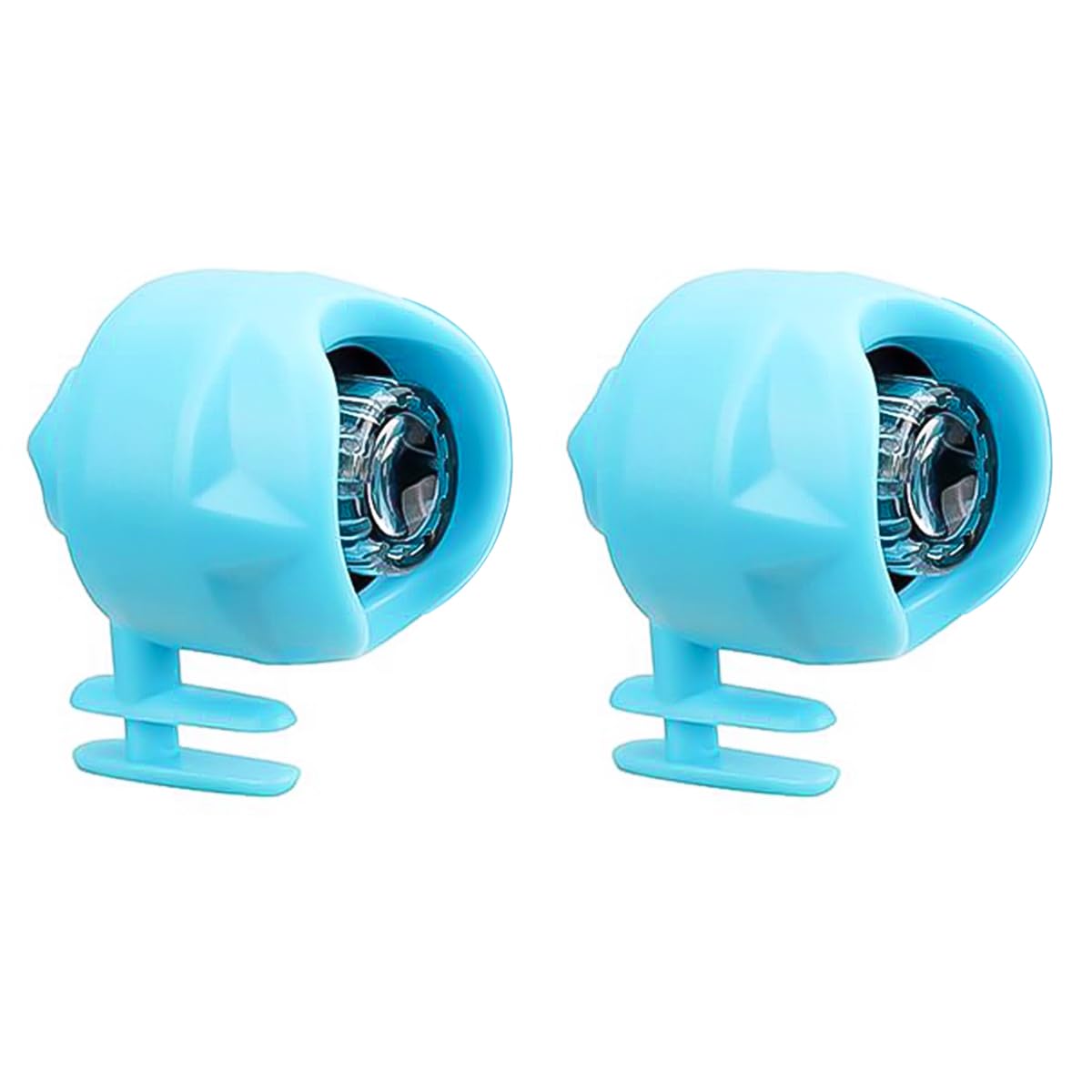 Sarini Blue Croc Lights, 2Pcs Rechargeable LED Lights for Croc Shoes with IPX5 Waterproof, Used for Walking, Cycling and Running at Night, Croc Headlights Unique Design Gifts