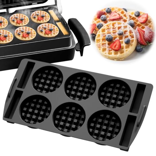 Waffeleinsatz für Tefal OptiGrill XL, 4in1 XL, 2in1 XL,Elite XL,Plus XL,Elite Plus XL, Silikon Waffelblech für Belgische...