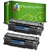 Produktbild Printing Pleasure 2 Toner kompatibel zu Q7553X 53X für HP Laserjet P2015 P2015D P2015DN P2015N P2015X P2010 P2012 P2013 P2014 P2014DN P2014N P2014X M2727 M2727NF M2727NFS MFP - Schwarz, hohe Kapazität