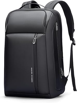 MARK RYDEN - Mochila para laptop de negocios de 15.6 pulgadas, mochila de viaje expandible de 25 a 35 litros, mochila de viaje de gran capacidad, resistente al agua, mochila de cabina de 45 x 35 x 20