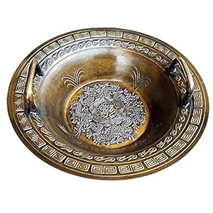 Handgemaakte waterbronschaal Klankschaal Magische schaal Resonantieschaal gemaakt van brons Fysisch experiment…