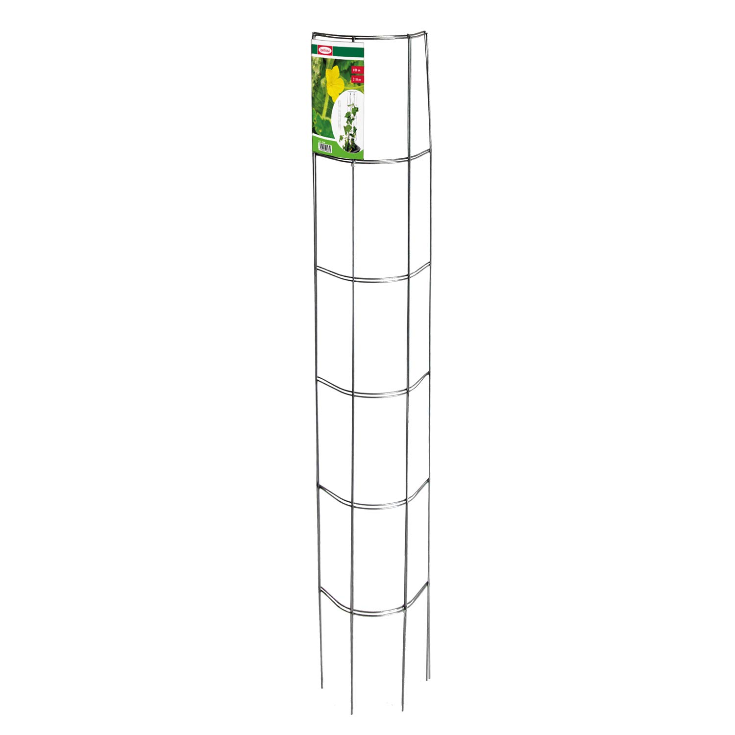 bellissa – Gurken-Rankhilfe aus Stahl 5er Set 120cm verzinkt – Gurkenturm Rankgitter für Tomaten, Gurken etc. – Stabile Pflanzenstütze für Garten, Hochbeet & Töpfe – Wetterfest & wiederverwendbar