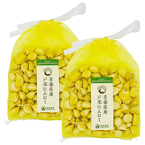 青森農産 戸来にんにく バラ (小 1kg) 国産 (福地ホワイト6片種) 自社栽培 青森県産 にんにく