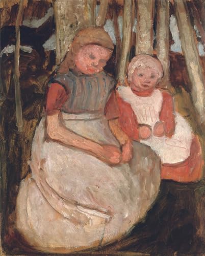 Arte pared: Impresión en lienzo de Paula Modersohn-Becker, cuadro decorativo de 60x90 cm