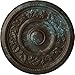 Ekena Millwork CM16TYBBS Tyrone Ceiling Medallion, 16 1/8"OD x 3/4"P (Fits Canopies up to 6 3/4"), Hand-Painted Bronze Blue Patina