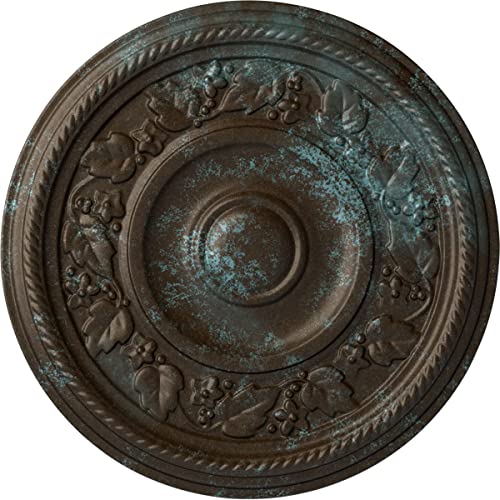 Médaillon de plafond Tyrone cache-trou pour rénovation luminaire
