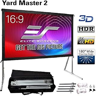 Elite Screens Yard Master 2, 120 inch Outdoor Projector Screen with Stand 16:9