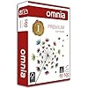 OMNIA Carta A4 80gr per Stampante, 5 Risme da 500 Fogli - 2.500 Totali, ideale per Ufficio, Fotocopie, Multiuso - Bianca